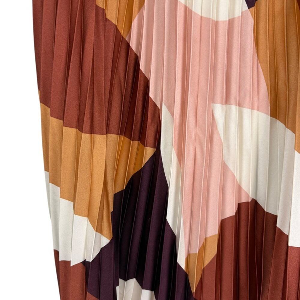 Worthington Satin Pleated Elastic Waist Pull On Skirt Maxi Log Womens sz XL - Picture 5 of 16